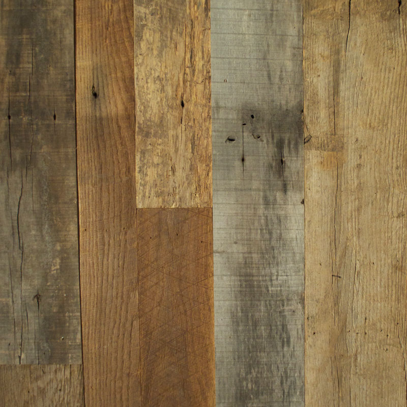100-year-old reclaimed Heart Pine sample